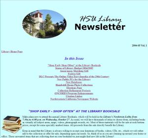 Library Newsletter Fall 2004