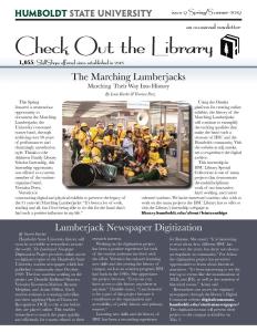 cover of Library Newsletter Spring 2019