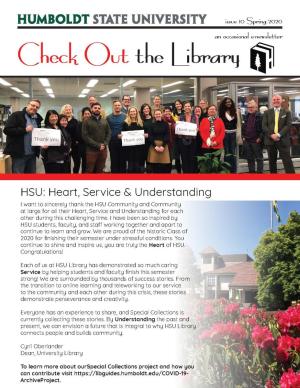 cover image of Library Newsletter Spring 2020