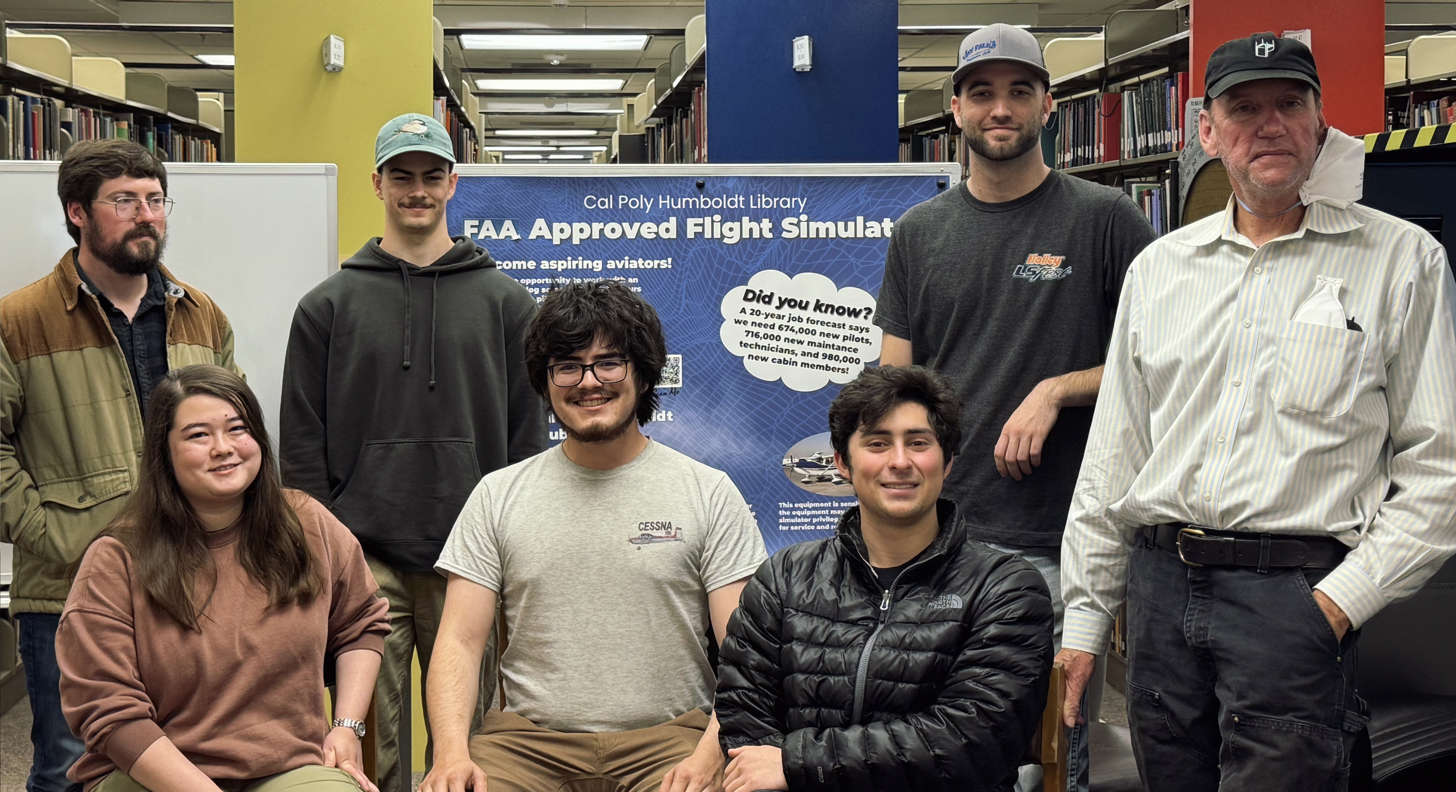 image of Aviation Club members at last Spring 2025 meeting