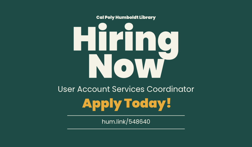 Hiring Now User Account Services Coordinator